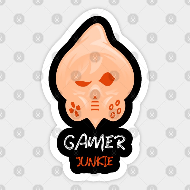 Gamer Junkie Sticker by BeeBeeTees